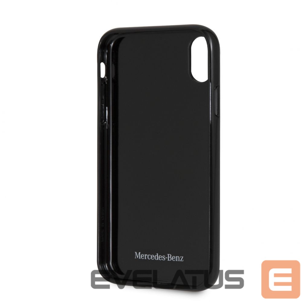 Чехол на заднюю панель Mercedes-Benz Apple iPhone XR Hard Case Real Carbon Fiber Black