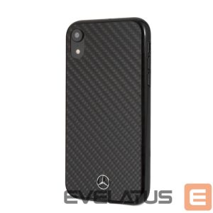 Чехол на заднюю панель Mercedes-Benz Apple iPhone XR Hard Case Real Carbon Fiber Black