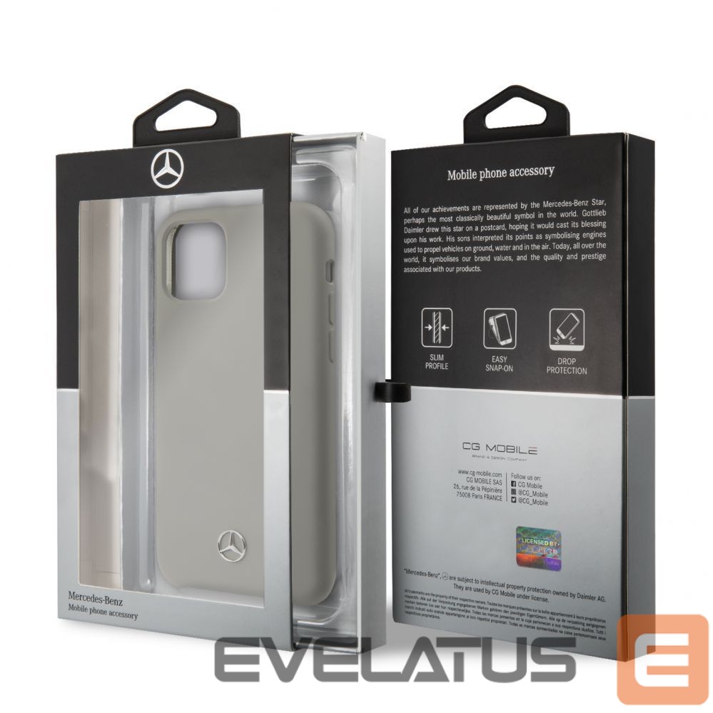 Чехол на заднюю панель Mercedes-Benz Apple iPhone 11 Pro Liquid Silicone Case Grey