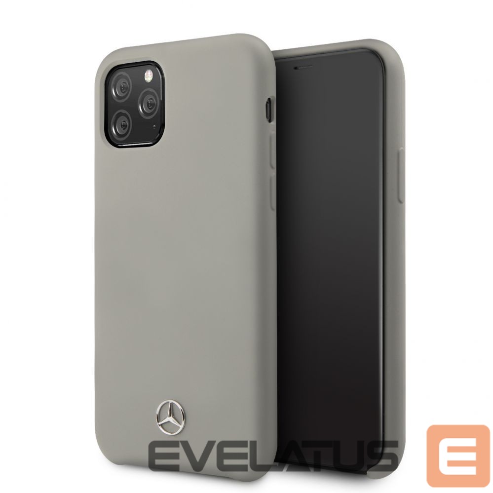 Чехол на заднюю панель Mercedes-Benz Apple iPhone 11 Pro Liquid Silicone Case Grey