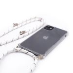 Чехол на заднюю панель Evelatus Apple iPhone X/XS Case with rope White Stripes Transparent