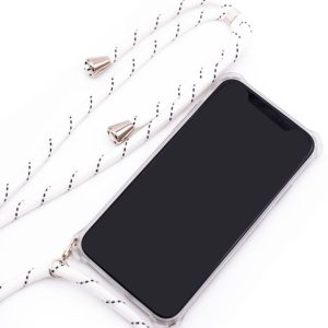 Чехол на заднюю панель Evelatus Samsung A50s Case with rope White Stripes Transparent