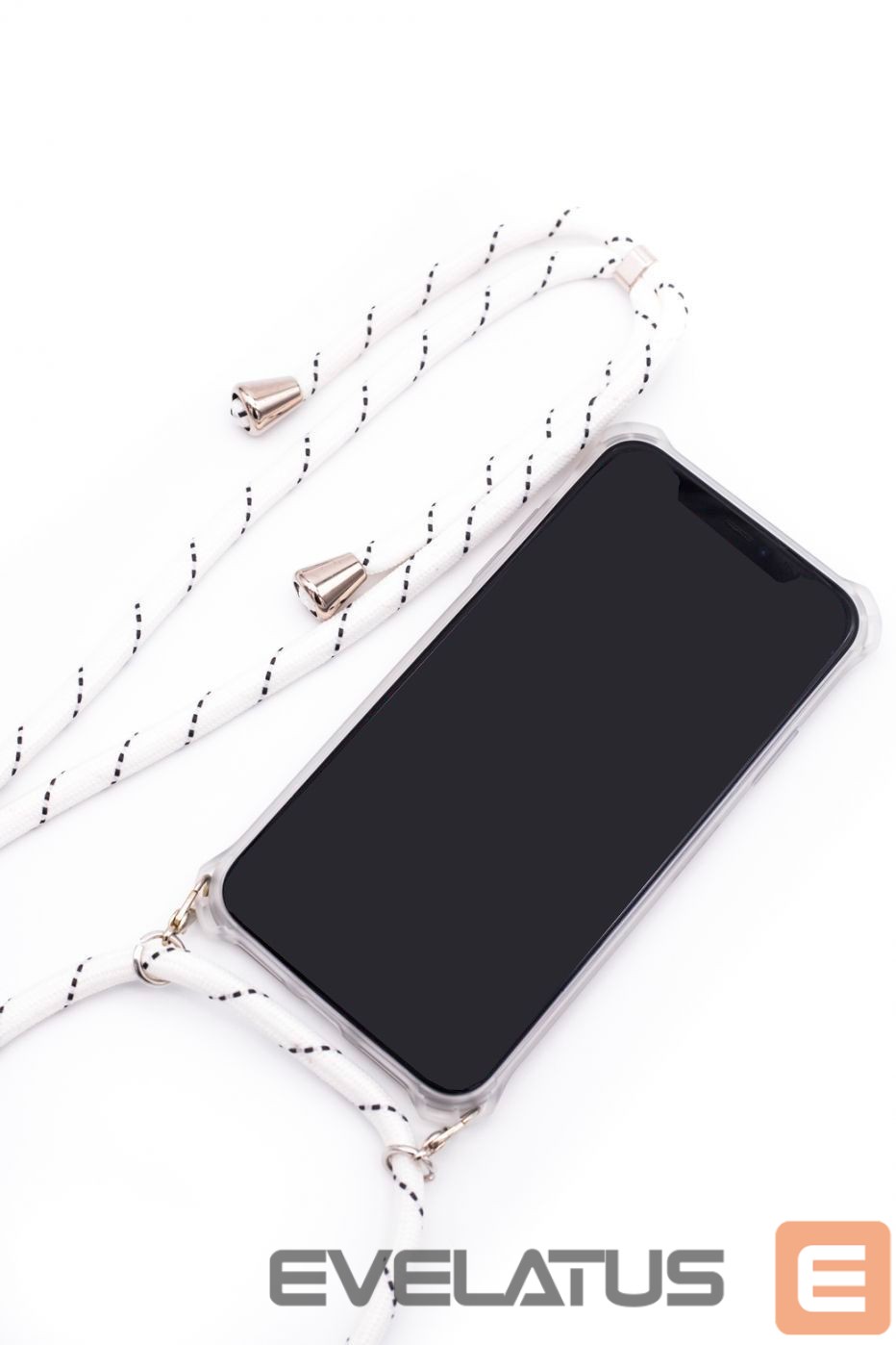 Чехол на заднюю панель Evelatus Samsung A50s Case with rope White Stripes Transparent