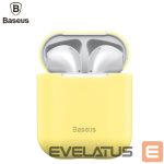 Чехол на заднюю панель Baseus Apple Silica Series Ultra-thin Silicone Protector Case for Airpods 1 / 2 Yellow