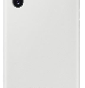 Чехол на заднюю панель Samsung  Note 10 Leather cover case White