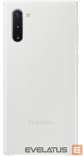 Чехол на заднюю панель Samsung Note 10 Leather cover case White