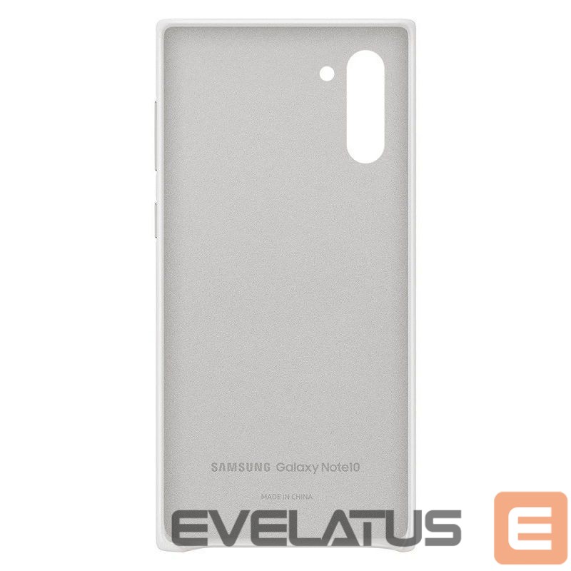 Чехол на заднюю панель Samsung Note 10 Leather cover case White