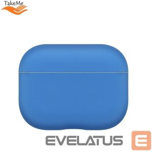 Чехол для наушников TakeMe Apple Ultra-thin Soft Silicone Protective case for AirPods Pro Blue