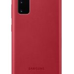 Чехол на заднюю панель Samsung - Galaxy S20 Leather Cover case Red