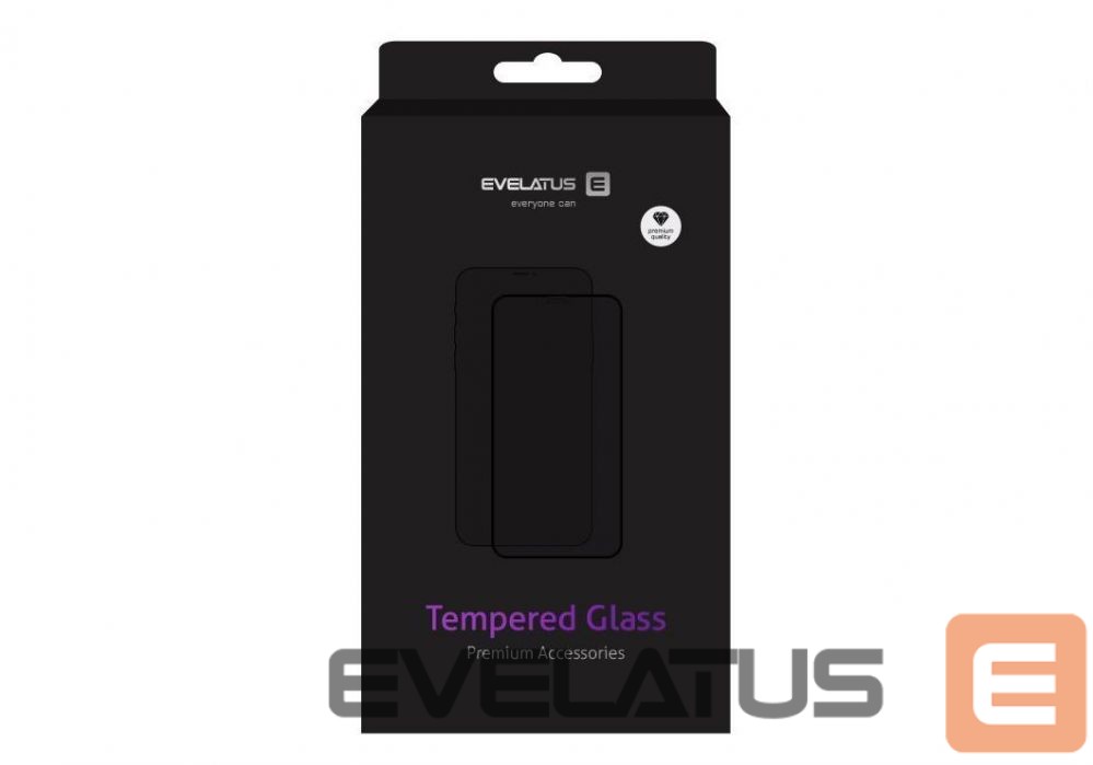 Защитное стекло Evelatus Huawei P40 lite E 2.5D Full Cover Japan Glue Glass Anti-Static