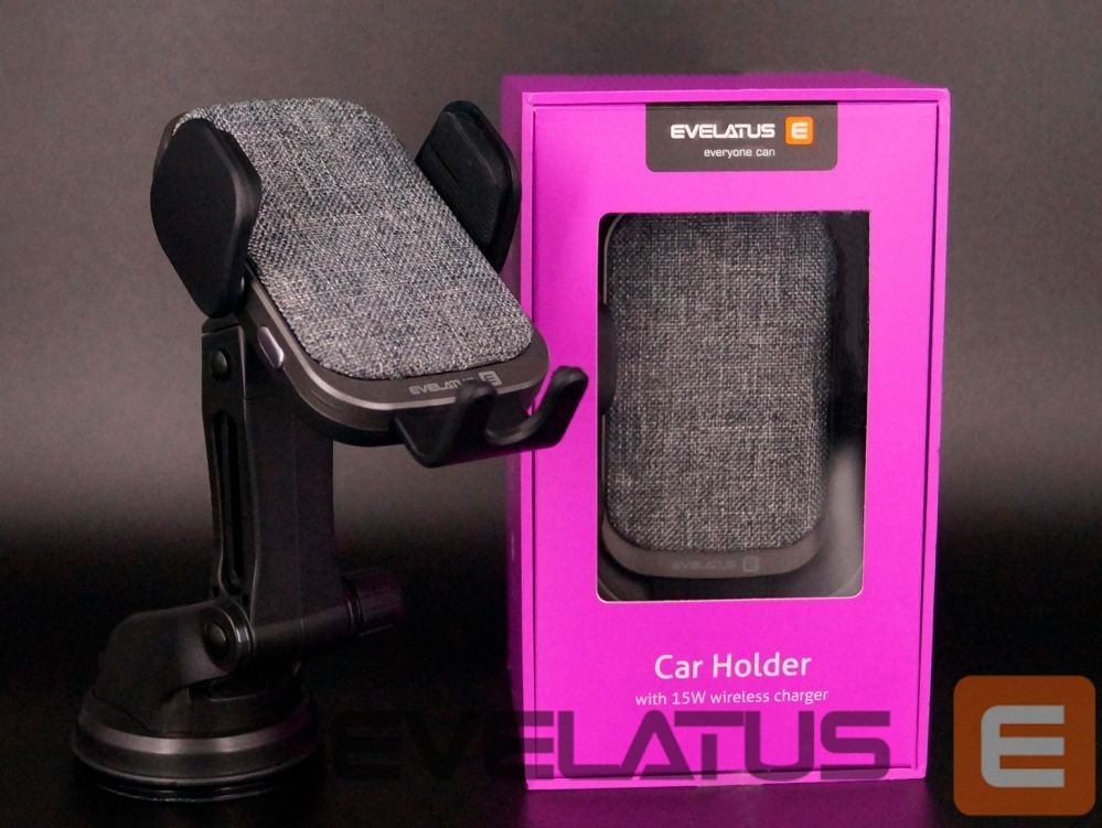 Авто держатель Evelatus - Car Holder Wireless Charger WCH03 15W Black