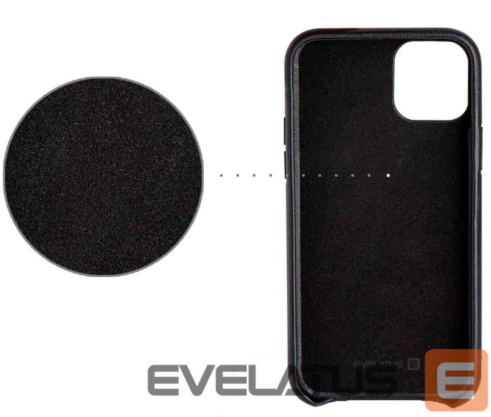 Чехол на заднюю панель Evelatus Apple iPhone 11 Pro Max Leather Case Black