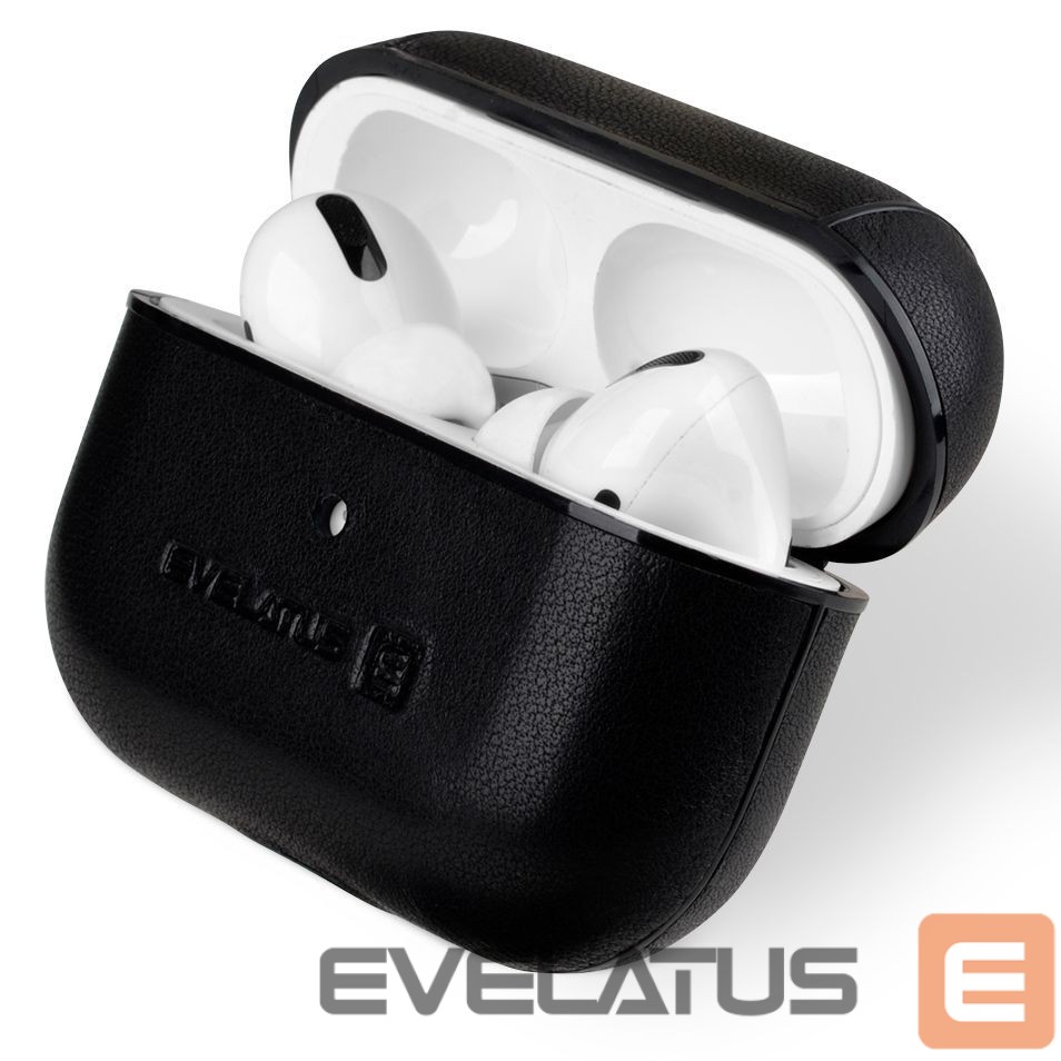 Чехол для наушников Evelatus Apple AirPods Pro Leather Protective Case Black