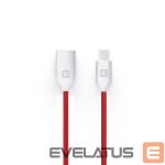 Кабель Evelatus  Data Cable for Type-C devices TPC06 1m Red