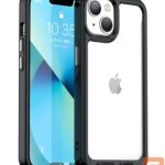 Чехол на заднюю панель iLike Apple iPhone 14 hard cover with a gel frame Transparent Black
