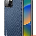 Чехол на заднюю панель Dux Ducis Apple iPhone 14 Fino case cover nylon-covered Blue