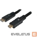 Аксессуар для мониторов Logilink  , CHA0020, 20m, Active, HDMI cable, type A male, - HDMI type A male, black.  20 m 