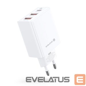 Адаптер Evelatus  Evelatus Travel Charger EU Wall 3 Ports 32W USB-C / USB-A2 ETC06 White