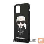 Чехол на заднюю панель Karl Lagerfeld Apple iPhone 11 Pro Iconic Silicone Cover Black