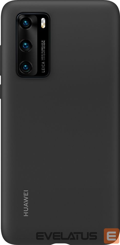 Чехол на заднюю панель Huawei P40 Silicone case Black