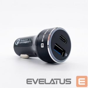 Авто зарядка Evelatus - Evelatus Quick Car Charger QCC03 Black
