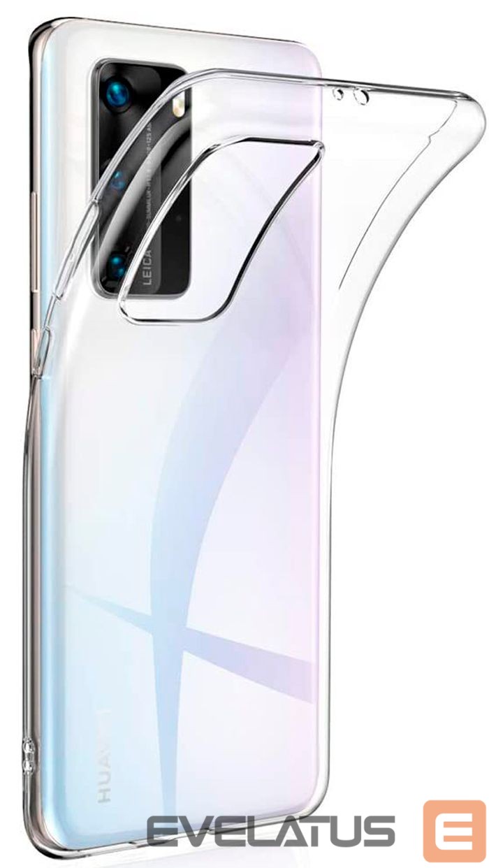 Чехол на заднюю панель Evelatus Huawei P40 Clear Silicone Case 1.5mm TPU Transparent