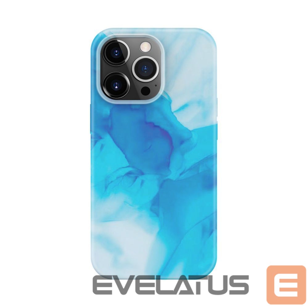 Чехол на заднюю панель Evelatus Apple iPhone 14 Pro Max Silicone case Customized Print Blue