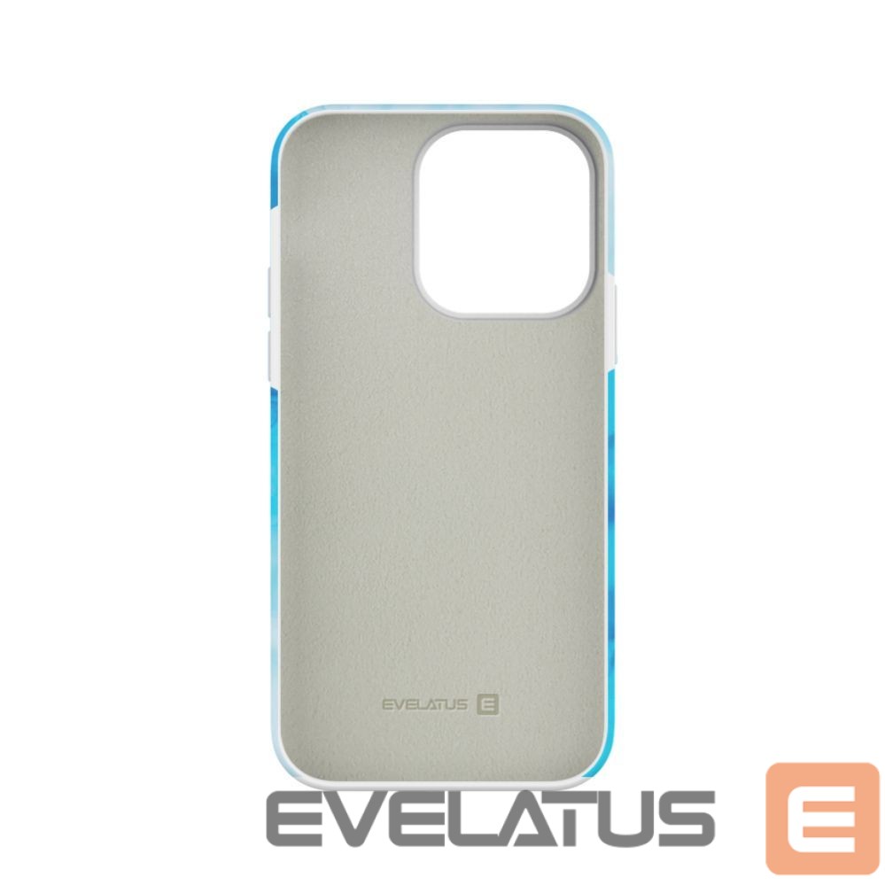 Чехол на заднюю панель Evelatus Apple iPhone 14 Pro Max Silicone case Customized Print Blue