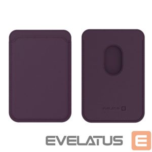 Чехол универсальный карман Evelatus Universal iPhone Genuine leather wallet with MagSafe Deep Purple