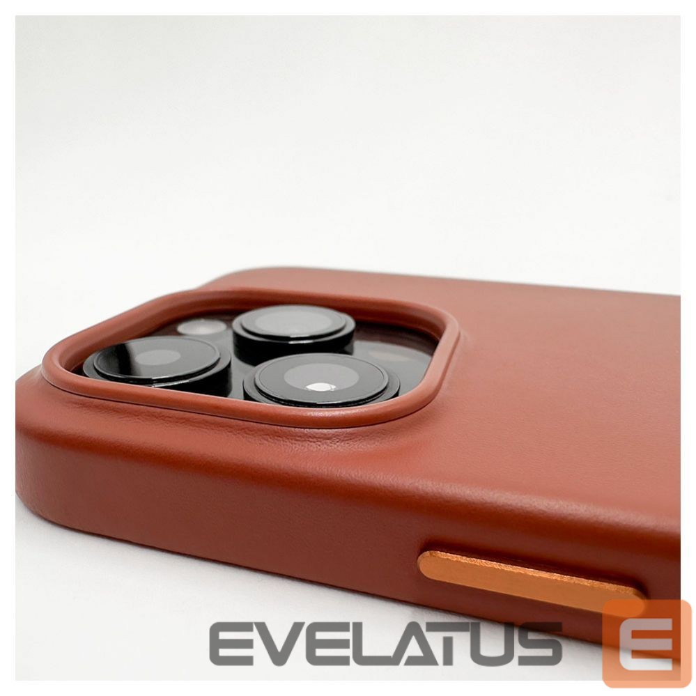Чехол на заднюю панель Evelatus Apple iPhone 14 Pro Max Genuine Leather case with MagSafe Brown