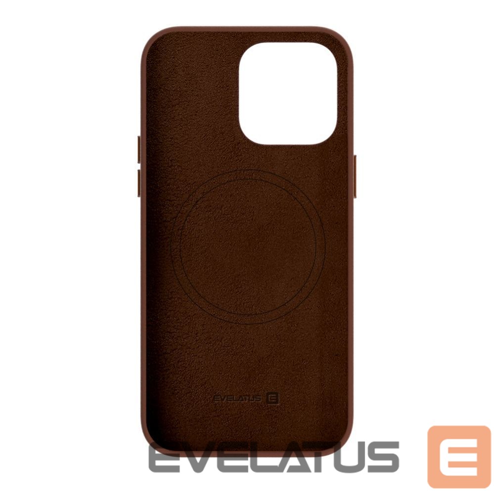 Чехол на заднюю панель Evelatus Apple iPhone 14 Pro Max Genuine Leather case with MagSafe Brown