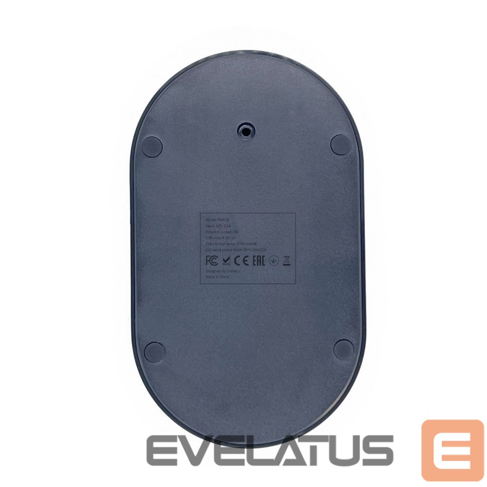 Беспроводное зарядное устройство Evelatus Evelatus Desk Lamp Wireless Charger EWC07 Black