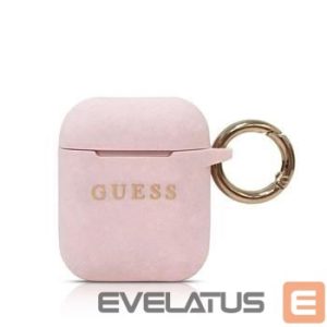 Чехол для наушников Guess - AirPods Silicone Case Pink