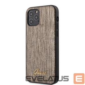 Чехол на заднюю панель Guess - iPhone 12 Pro Max Lizard Cover Gold