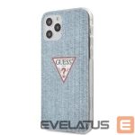 Чехол на заднюю панель Guess - iPhone 12 Pro Max PC/TPU Denim Triangle Cover Light Blue