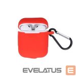 Чехол для наушников GreenGo Apple AirPods Silicone Case with Hook Red