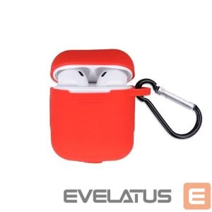 Чехол для наушников GreenGo Apple AirPods Silicone Case with Hook Red