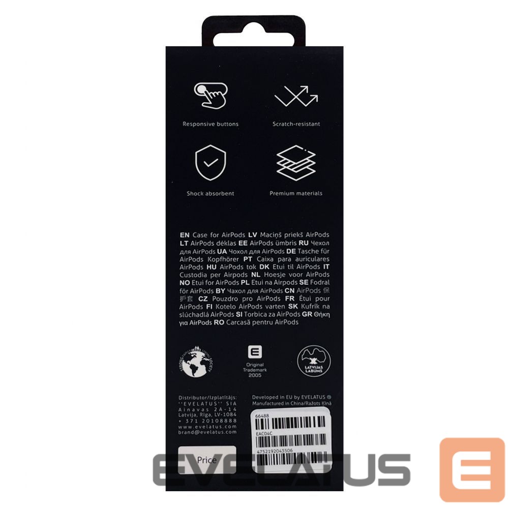 Чехол для наушников Evelatus Apple Airpods Case EAC04 Coral