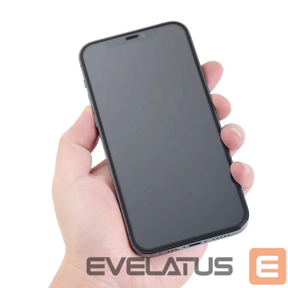 Защитное стекло Evelatus Apple iPhone 12/12 Pro Rubber Anti-Broken 3D Glass Full Cover Japan Glue Anti-Static