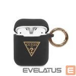 Чехол для наушников Guess - AirPods Guess Triangle Silicone Case Black