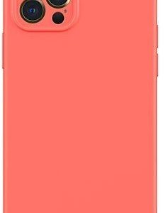 Чехол на заднюю панель USAMS Apple iPhone 12 Magnetic Liquid Silicone Case Orange