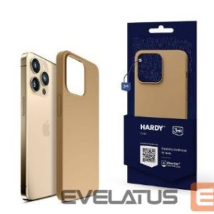 Чехол на заднюю панель 3MK - iPhone 14 Pro Hardy Silicone MagCase Gold