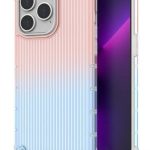 Чехол на заднюю панель iLike Apple iPhone 14 Pro armored cover pink and blue Protect Case
