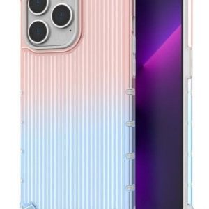 Чехол на заднюю панель iLike Apple iPhone 14 Pro armored cover pink and blue Protect Case