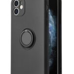 Чехол на заднюю панель iLike Apple IPHONE 12 PRO MAX SILICONE CASE RING Black