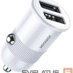 Авто зарядка Joyroom  3,1 A dual port smart car charger white (C-A06 White