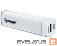Внешний аккумулятор Sponge  Power Bank 2600 mAh White
