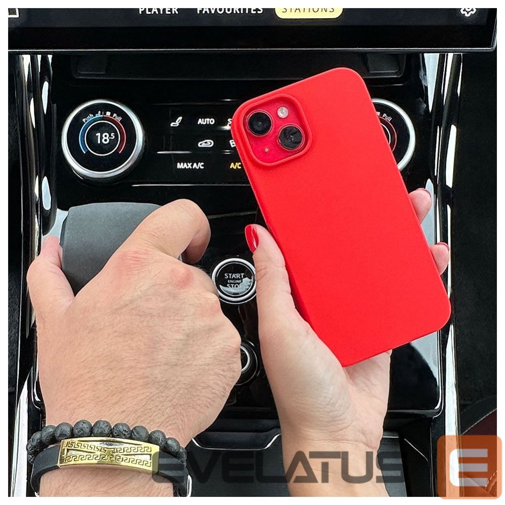 Чехол на заднюю панель Evelatus Apple iPhone 15 Premium Soft Touch Silicone Case Red