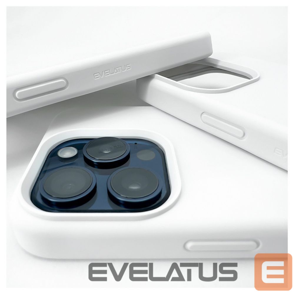 Чехол на заднюю панель Evelatus Apple iPhone 15 Pro Max Premium Soft Touch Silicone Case White