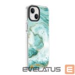 Чехол на заднюю панель Evelatus Apple iPhone 15 PC+TPU With MagSafe Customized Print Blue Marble